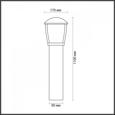 Уличный фонарь ODEON LIGHT TAKO 4051/1F