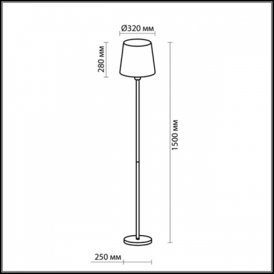 Напольный светильник ODEON LIGHT GLEN 2266/1F