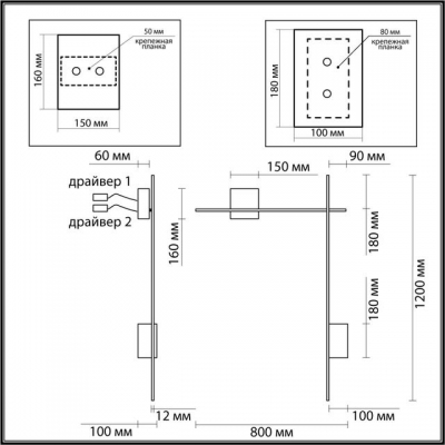 Настенный светодиодный светильник ODEON LIGHT BONDI 4241/20WL Настенный светодиодный светильник ODEON LIGHT BONDI 4241/20WL