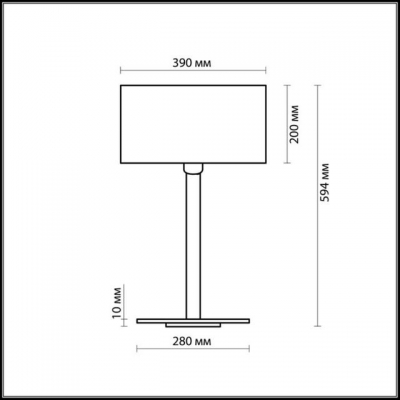 Настольная лампа ODEON LIGHT NORTE 2421/1T