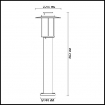 Уличный фонарь ODEON LIGHT MITO 4047/1F