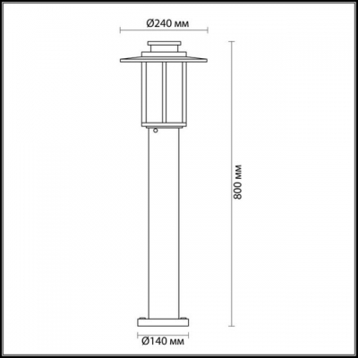 Уличный фонарь ODEON LIGHT MITO 4047/1F