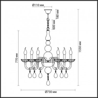 Люстра ODEON LIGHT KEPRIA 4725/6