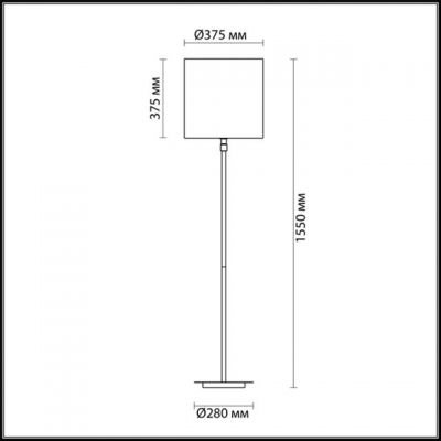 Торшер ODEON LIGHT PAVIA 4112/1F