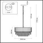 Хрустальная люстра ODEON LIGHT PALLADA 4120/9