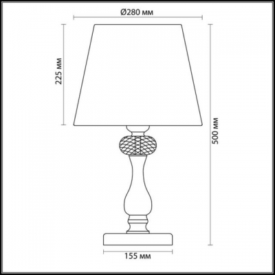 Настольная лампа ODEON LIGHT GAELLORI 3393/1T
