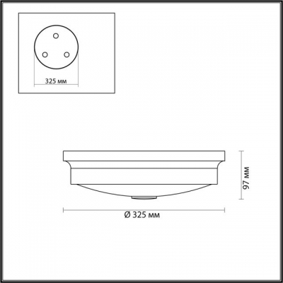 Потолочный светильник ODEON LIGHT MARSEI 4824/3C