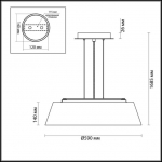 Люстра ODEON LIGHT SAPIA 4157/5
