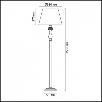 Напольный светильник ODEON LIGHT GAELLORI 3393/1F