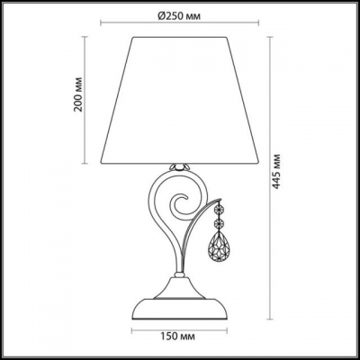 Настольная лампа ODEON LIGHT MARIONETTA 3924/1T