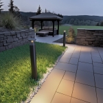 Уличный наземный светильник Odeon light COIL 7119/12GLA