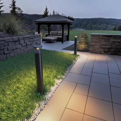 Уличный наземный светильник Odeon light COIL 7119/12GLA