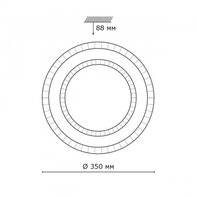 Потолочный светильник SONEX FLOORS 2041/DL Потолочный светильник SONEX FLOORS 2041/DL