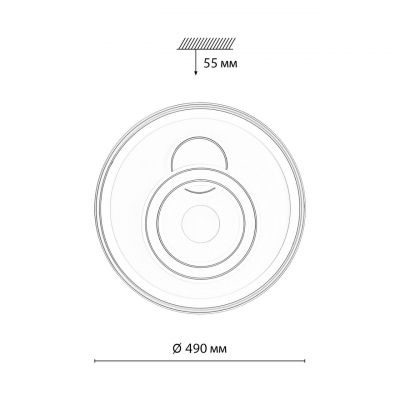 Потолочный светильник GEMINI 7785/85L