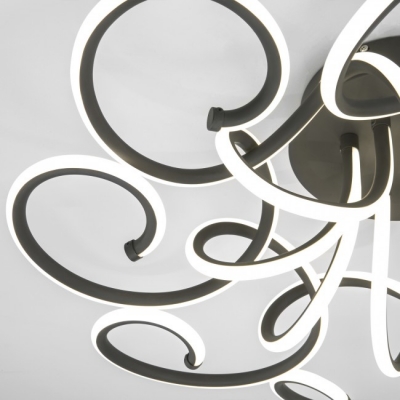 Светодиодная люстра Eurosvet Rosca 90136/8 чёрный кофе Светодиодная люстра Eurosvet Rosca 90136/8 чёрный кофе