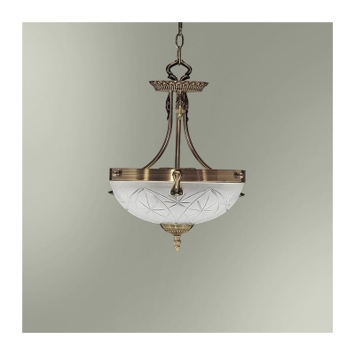 Светильник подвесной классический 18255/2П (РС) стекло бронза