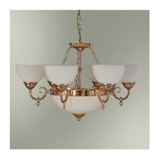 Люстра "золото, большая" 6-ти рожковая 20/6+2