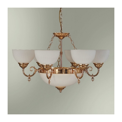 Люстра "золото, большая" 6-ти рожковая 20/6+2